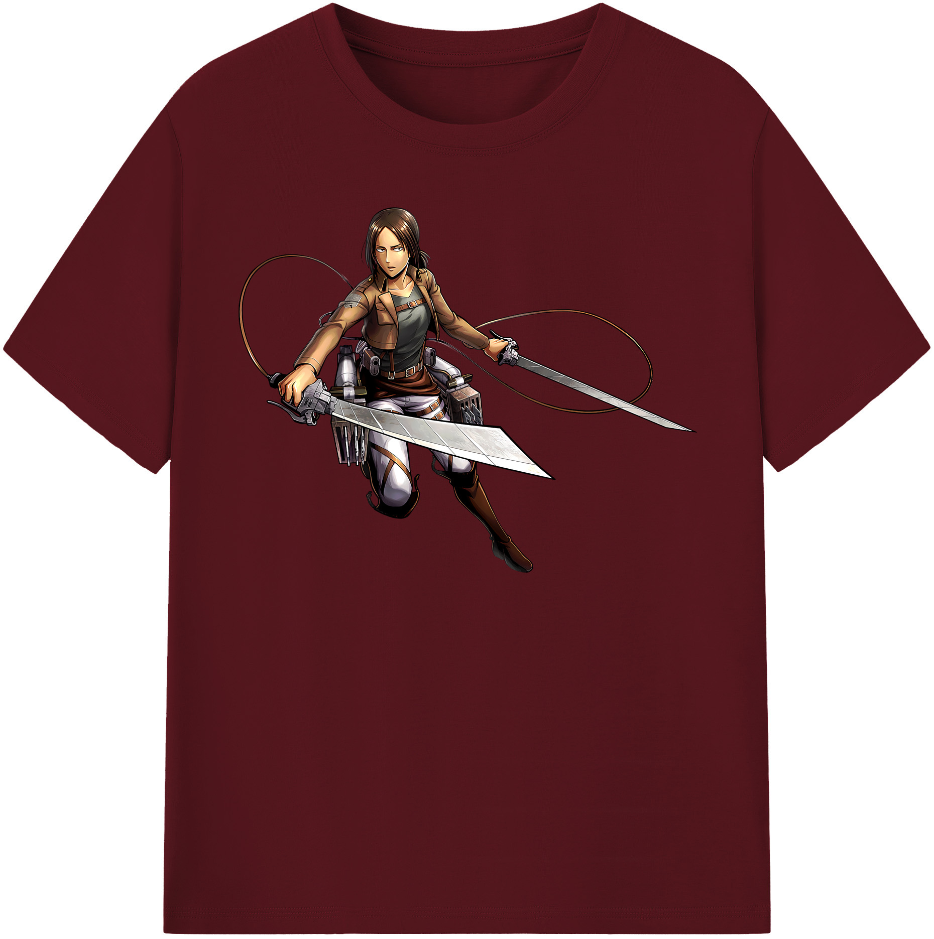 （画像用） 進撃の巨人 Attack on Titan 綿100％半袖Tシャツ（フロントプリント）